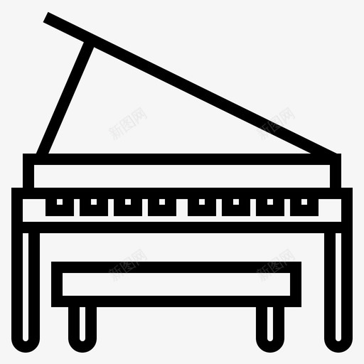 钢琴乐队娱乐图标svg_新图网 https://ixintu.com 乐器 乐队 大纲 娱乐 舞台 钢琴 音乐 音乐家
