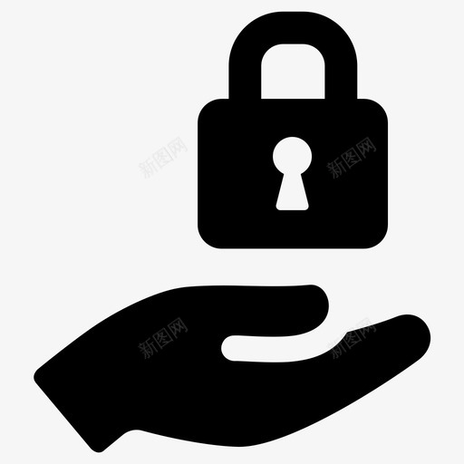 安全锁挂锁图标svg_新图网 https://ixintu.com 安全 挂锁 隐私