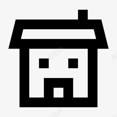 建筑物公寓家庭住宅图标图标