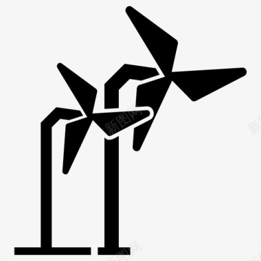 风扇空调工业图标图标