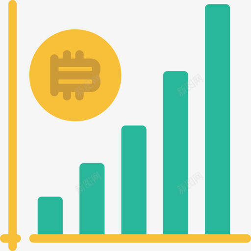 分析比特币104扁平图标svg_新图网 https://ixintu.com 分析 扁平 比特