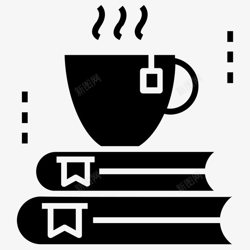 茶点时间休息时间咖啡时间图标svg_新图网 https://ixintu.com 休息 咖啡 图标 字形 放松 时间 茶点 阅读