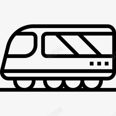 地铁运输车辆3辆直线图标图标