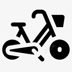 28自行车自行车荷兰28填充图标高清图片