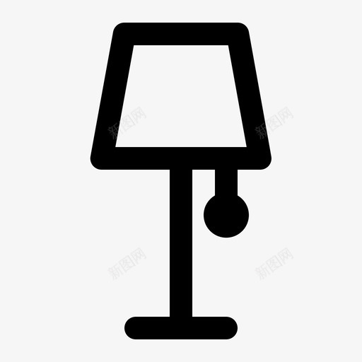 灯装饰家具图标svg_新图网 https://ixintu.com 家具 房间 灯 睡眠 装饰