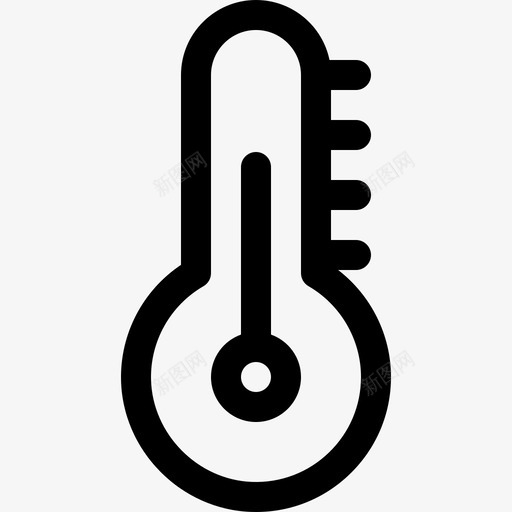 温度计健康43线性图标svg_新图网 https://ixintu.com 健康 温度计 线性