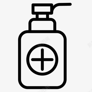 肥皂卫生15线性图标图标