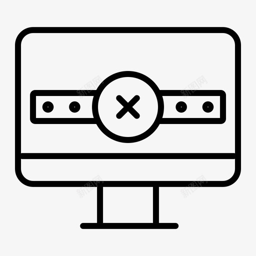 密码电脑保护图标svg_新图网 https://ixintu.com 保安 保护 安全 密码 电脑