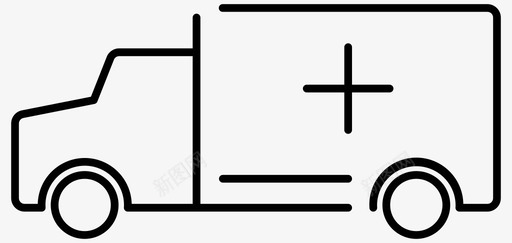 救护车急救医院图标svg_新图网 https://ixintu.com 医疗 医院 急救 救护车 警笛