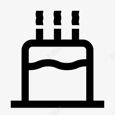 生日蛋糕饮料甜点图标图标