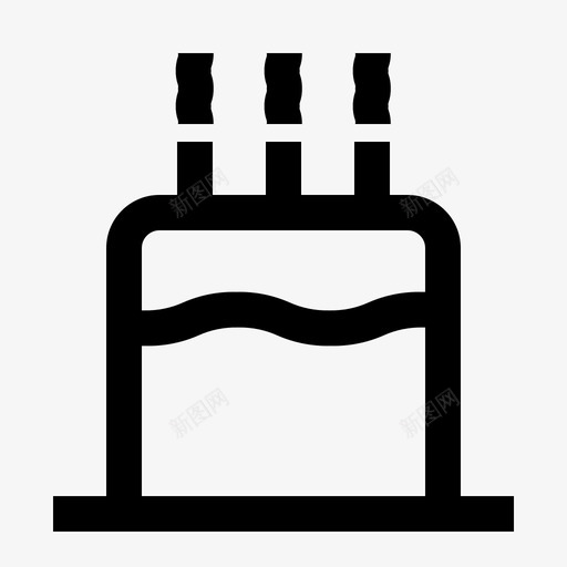 生日蛋糕饮料甜点图标svg_新图网 https://ixintu.com 婚礼 甜点 生日蛋糕 食品 食品和饮料生产线 饮料