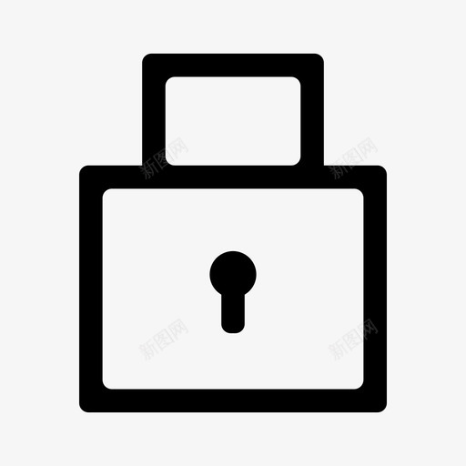 锁隐私安全图标svg_新图网 https://ixintu.com 元素 基本 安全 接口 隐私