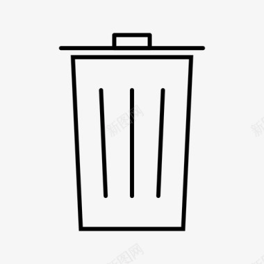 垃圾桶删除垃圾箱图标图标