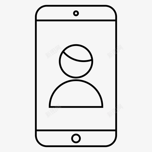 电话配置文件手机电话图标svg_新图网 https://ixintu.com 图标 手机 用户 电话 移动电话 配置文件