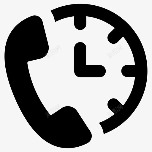 呼叫中心24小时客户服务图标svg_新图网 https://ixintu.com 24小时 呼叫中心 客户服务 帮助热线 支持 时钟