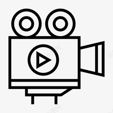 摄像机动画电影图标图标