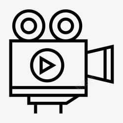 动画电影摄像机动画电影图标高清图片