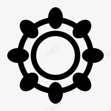 手鼓乐器音乐图标图标