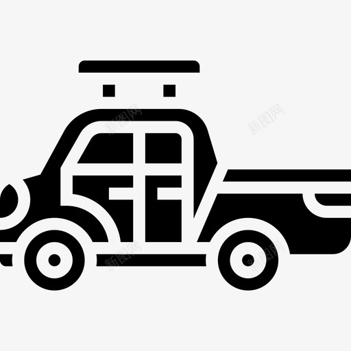 皮卡运输和车辆2字形图标svg_新图网 https://ixintu.com 字形 皮卡 车辆 运输