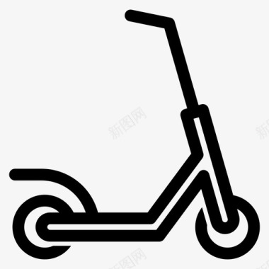 滑板车自行车户外图标图标