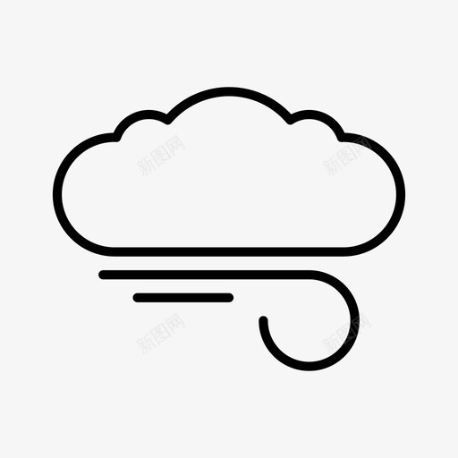 预报天气风图标svg_新图网 https://ixintu.com 天气 预报