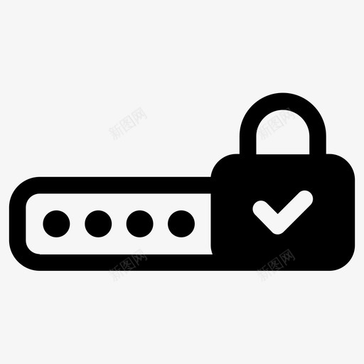 密码锁安全图标svg_新图网 https://ixintu.com 安全 密码