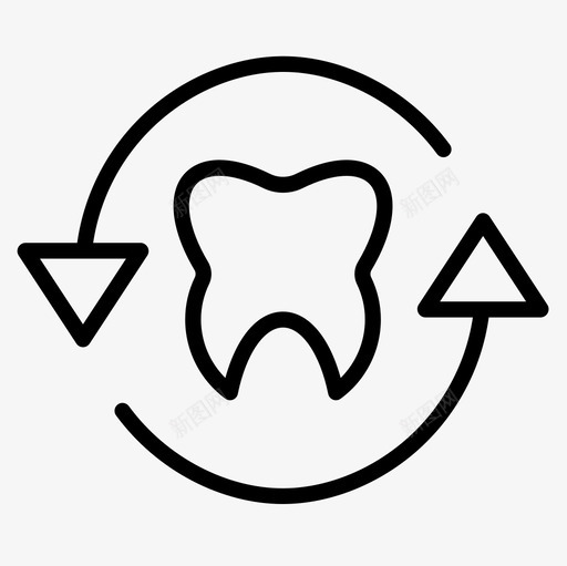 牙齿卫生15线性图标svg_新图网 https://ixintu.com 卫生15 牙齿 线性