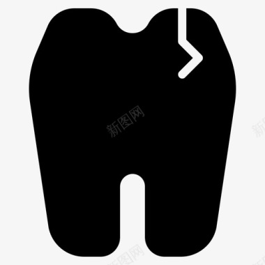 牙裂医疗保健医疗图标图标