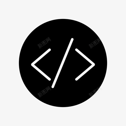 开发者代码编码编程图标svg_新图网 https://ixintu.com glyact4 web代码 开发者代码 编码 编程