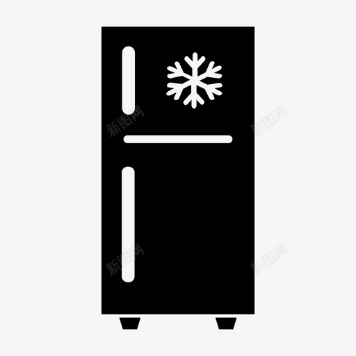 冰箱冷藏冷却图标svg_新图网 https://ixintu.com 冰箱 冷冻 冷却 冷藏
