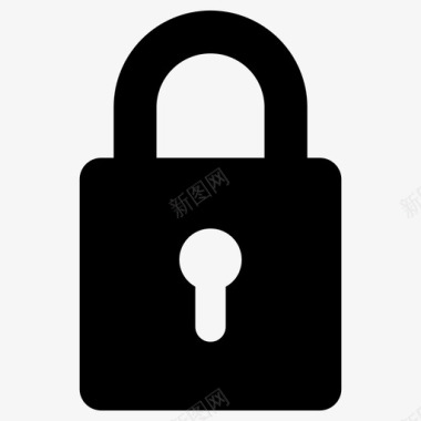 锁私人安全图标图标