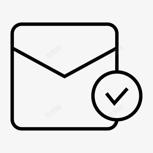 电子邮件支票联系人图标svg_新图网 https://ixintu.com 信件 支票 电子邮件 联系人 邮件