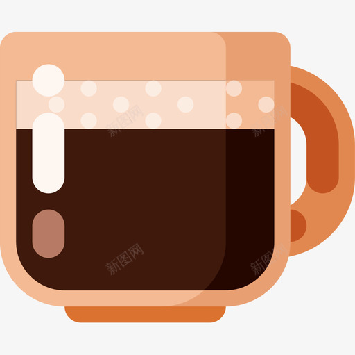 咖啡杯咖啡厅88平的图标svg_新图网 https://ixintu.com 咖啡厅 咖啡杯 平的