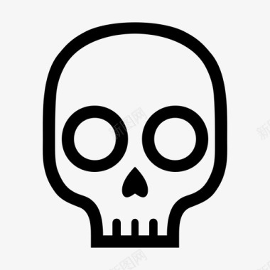 头骨死亡万圣节图标图标