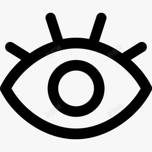 睁眼svg_新图网 https://ixintu.com 睁眼