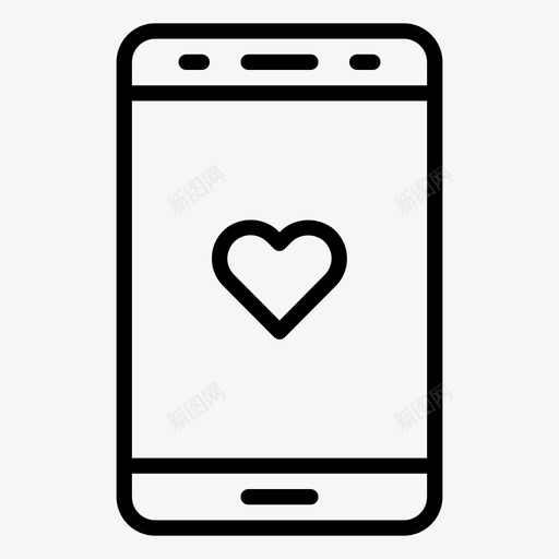 爱手机最爱喜欢图标svg_新图网 https://ixintu.com 喜欢 手机 最爱 科技 营销 骄傲
