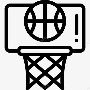 篮球自由时间30直线型图标图标
