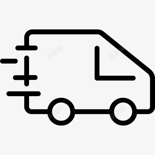 货车货物交货图标svg_新图网 https://ixintu.com 交货 物流 货物 货车 运输 运输和交付