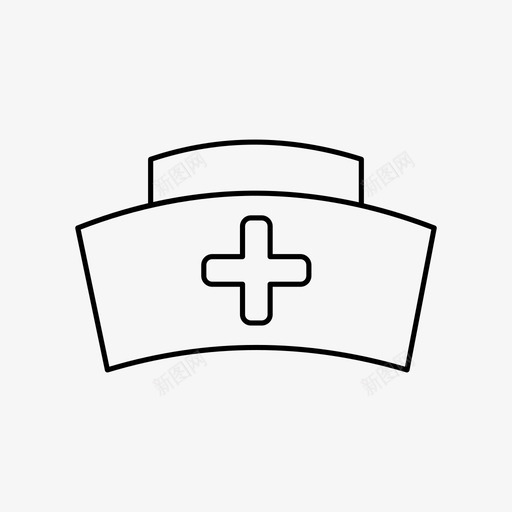 护士帽设备医疗保健图标svg_新图网 https://ixintu.com 制服 医疗保健 托儿所 护士 设备