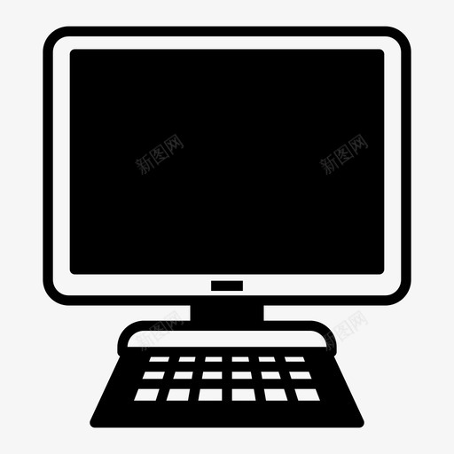 计算机台式机设备图标svg_新图网 https://ixintu.com 台式机 小工具 电子 计算机 计算机和电话半成品 设备