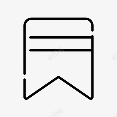 书签徽章收藏夹图标图标