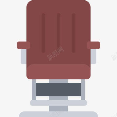 扶手椅发型7扁平图标图标