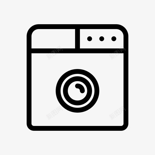 洗衣清洁清洁服务图标svg_新图网 https://ixintu.com 服务 洗衣 洗衣机 清洁