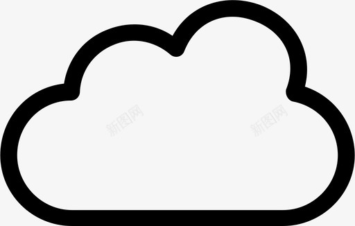 云云计算云数据图标svg_新图网 https://ixintu.com 云 云存储 云数据 云服务 云计算