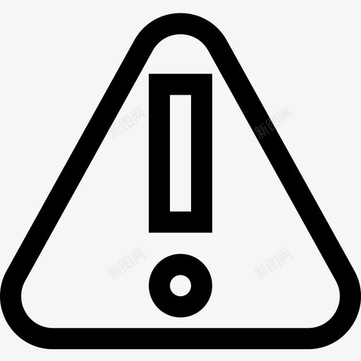 警告公共标志3线性图标svg_新图网 https://ixintu.com 公共 标志 线性 警告