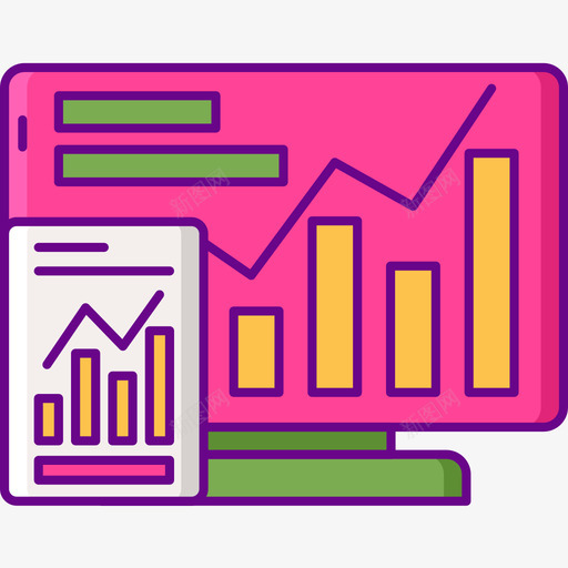 统计学投资5线性颜色图标svg_新图网 https://ixintu.com 投资 线性 统计学 颜色