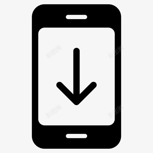手机更新科技创新图标svg_新图网 https://ixintu.com 下载 手机 更新 科技创新