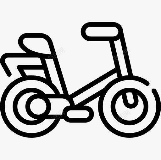 自行车车辆和运输2直线图标svg_新图网 https://ixintu.com 直线 自行车 车辆 运输