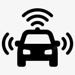 icon车辆无人驾驶自动驾驶汽车技术图标高清图片