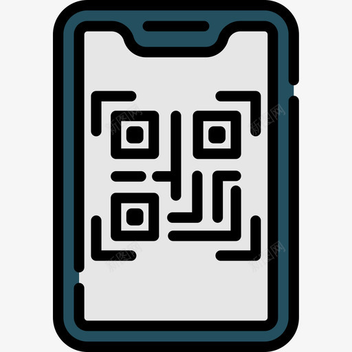 二维码网络星期一13线性颜色图标svg_新图网 https://ixintu.com 二维 星期一 线性 网络 颜色